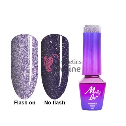 Oja Semi Molly Lac Flashing Light Darkness UV/ LED de 5 ml 615 Queencess  Shimmer 